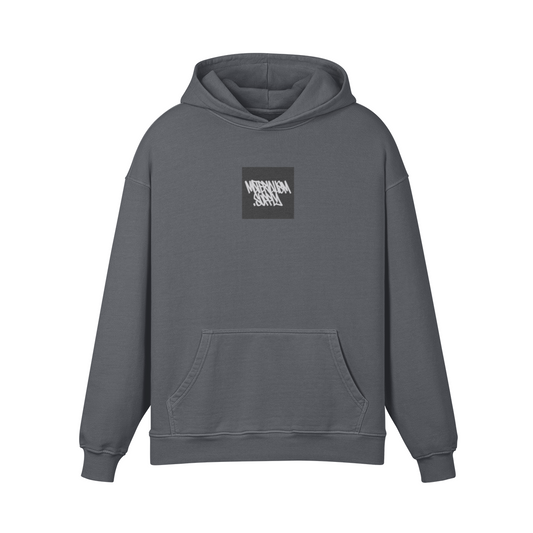 'Tag Box Logo' French Terry Hooded Sweatshirt [crbn.gry].