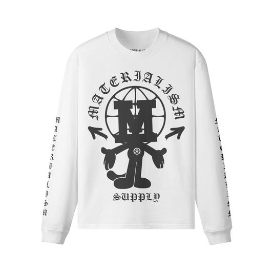 'Worldwise' Long Sleeve T Shirt [wht].