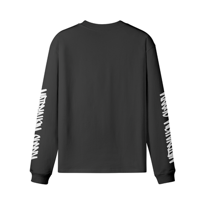 'Concrete Block' Long Sleeve T Shirt [blk].