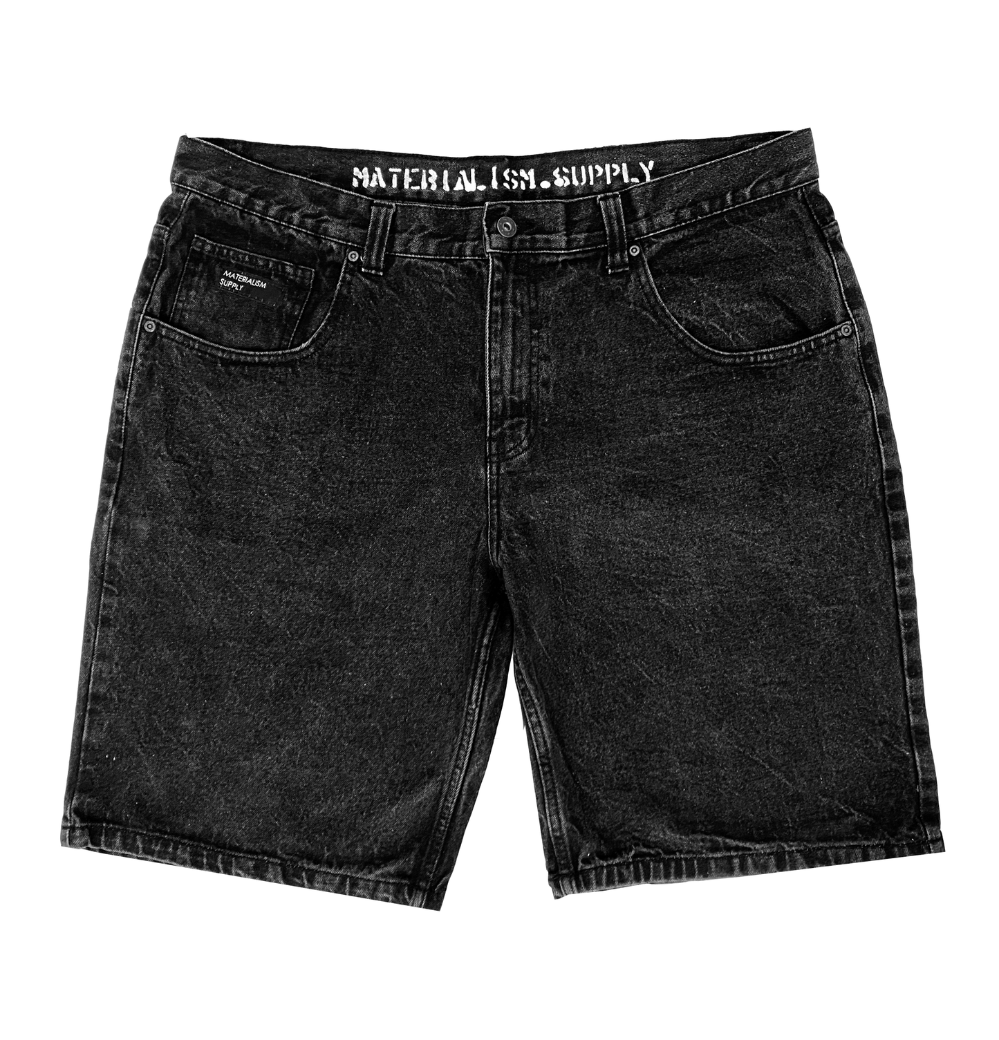 'Arrow' Denim Jort [vnt.blk].