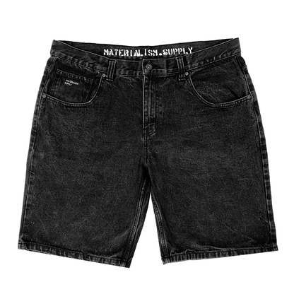 'Arrow' Denim Jort [vnt.blk].