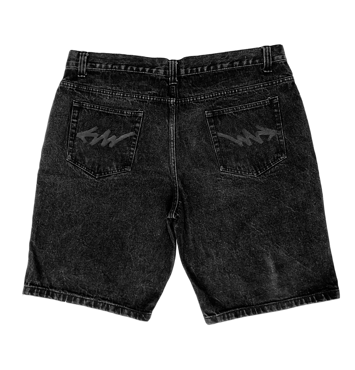 'Arrow' Denim Jort [vnt.blk].
