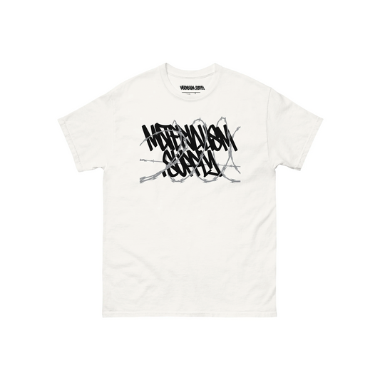 'Razor Wire' Classic Tee [wht].