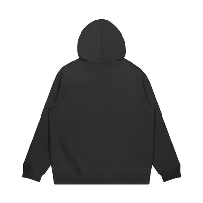 'Spray Logo' Fleece Hooded Sweatshirt [blk].