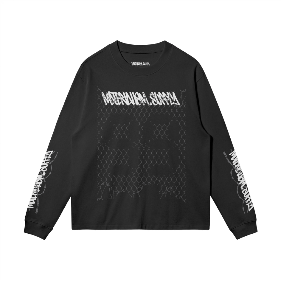 'Chain Link' L/S T Shirt [blk].