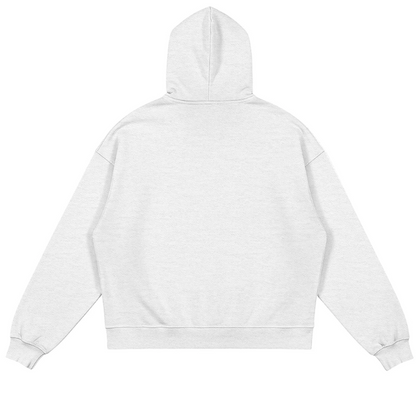 'Arrow' Zip Hooded Sweatshirt [lght gry].